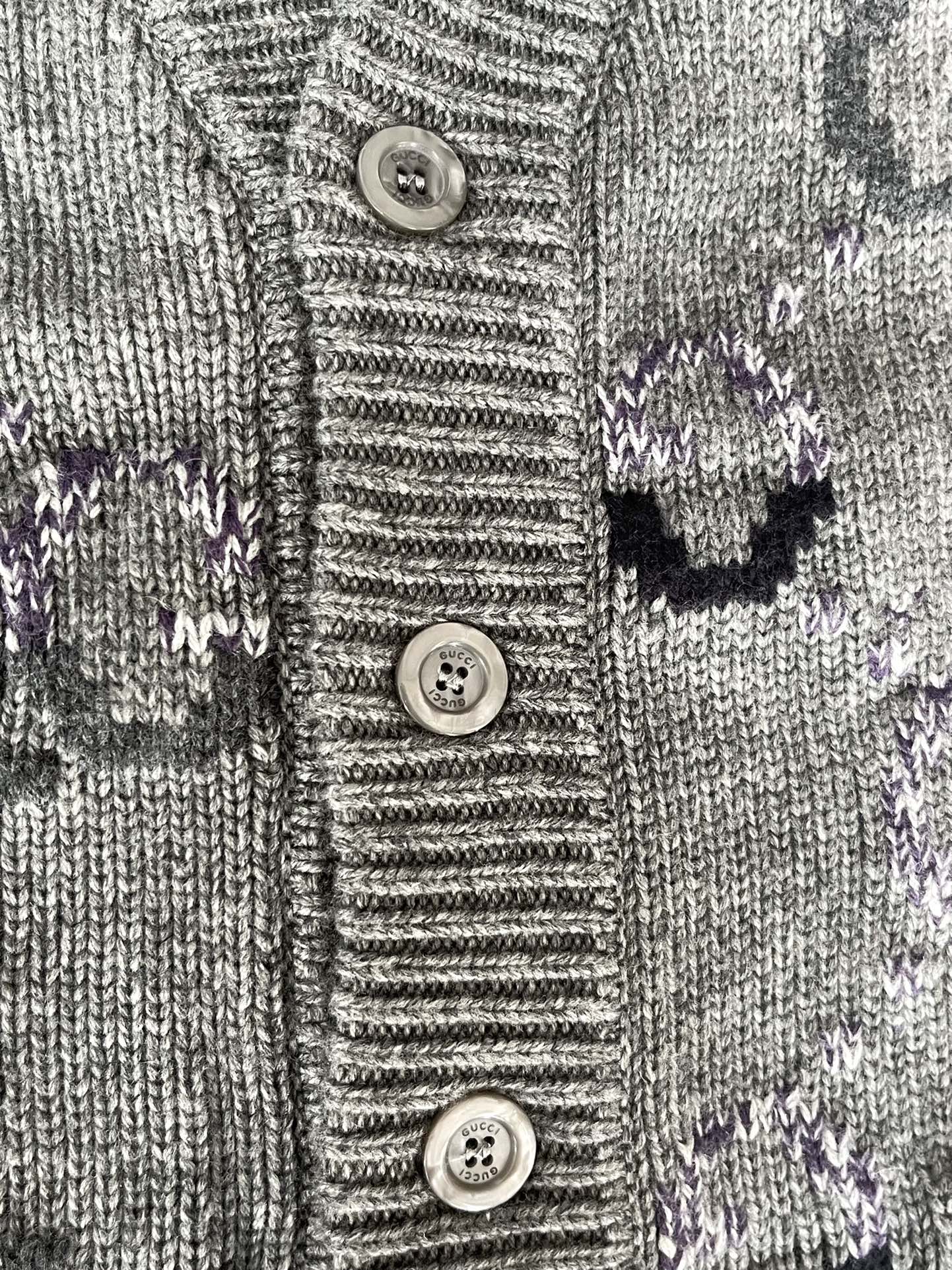 Gucci 25FW Double G Gradient All-Over Print Knit Cardigan 109548