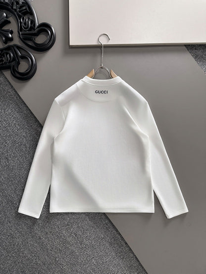 Gucci 25 Long-Sleeved T-shirt White Cotton 108754