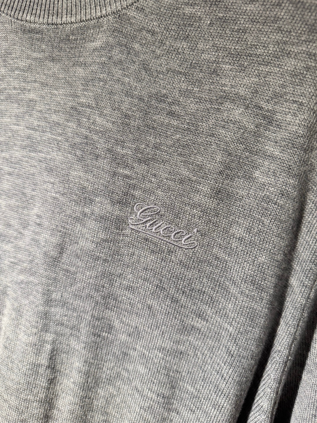 Gucci 25 Lightweight Sweater Gray Wool 106307