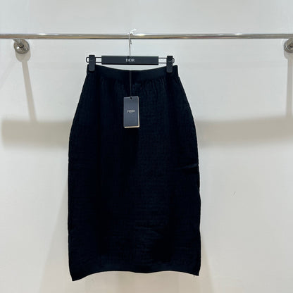 Fendi Letter Jacquard Viscose Skirt