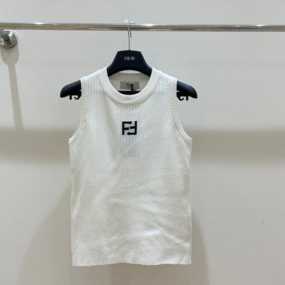 Fendi 25 Pit Stripe Knit Vest Viscose