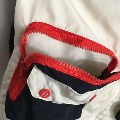 CC Logo Letter Offset Color Multi-pocket Long-sleeved Windbreaker Jacket