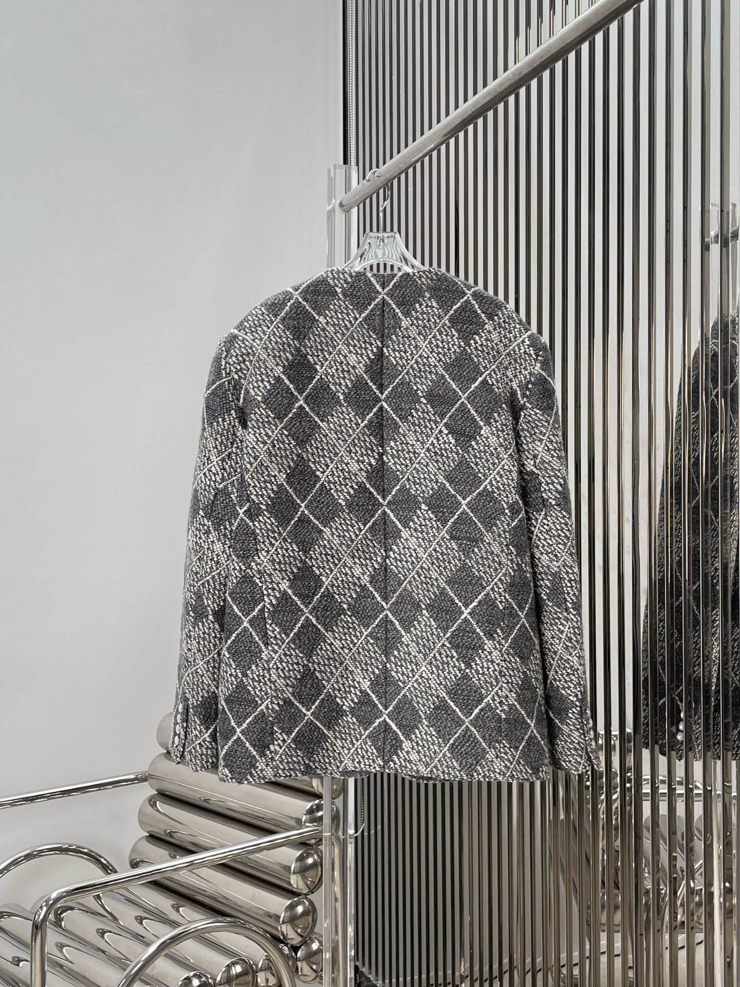 LV 26 Wool Tweed Knit Coat