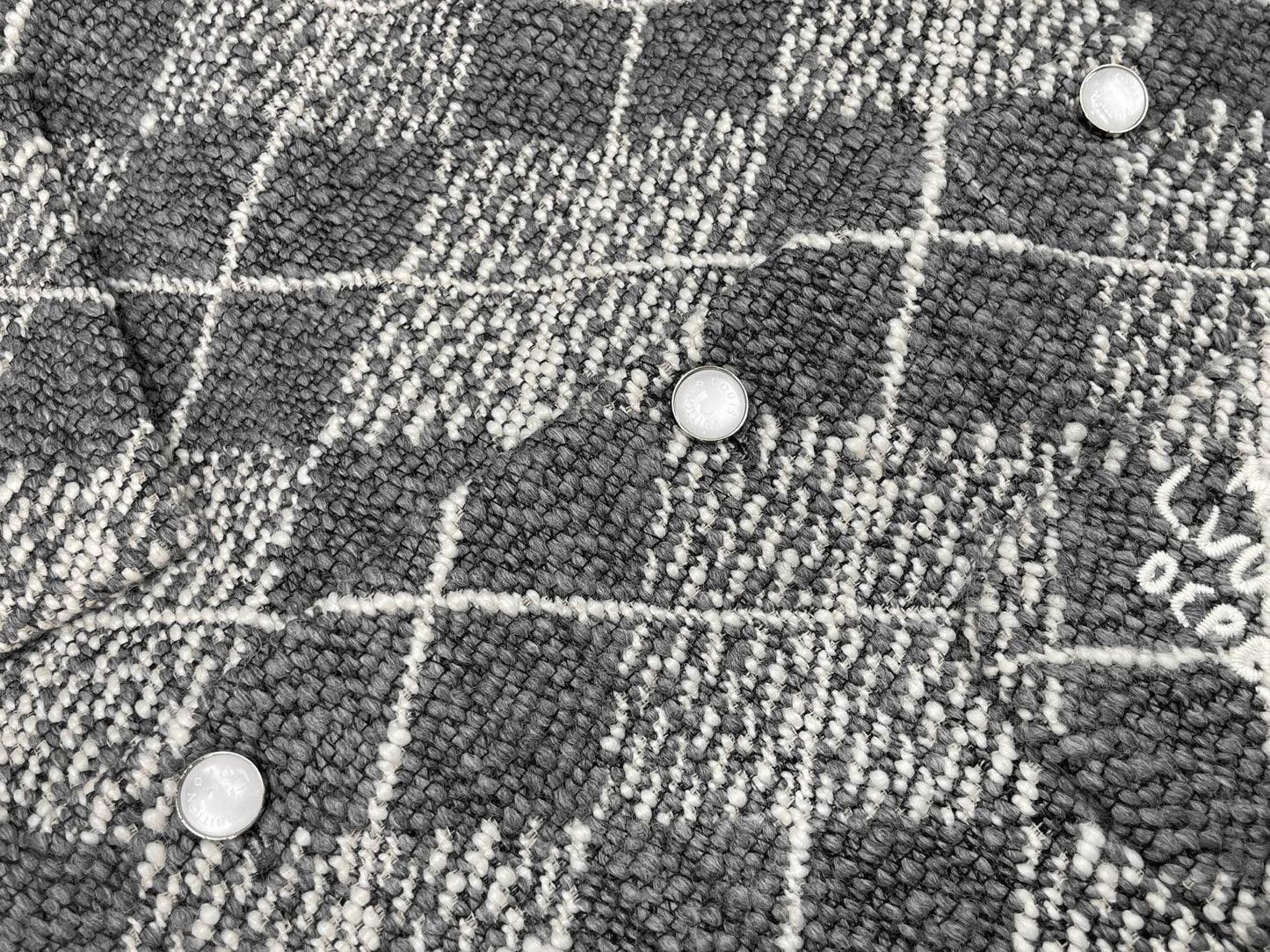 LV 26 Wool Tweed Knit Coat