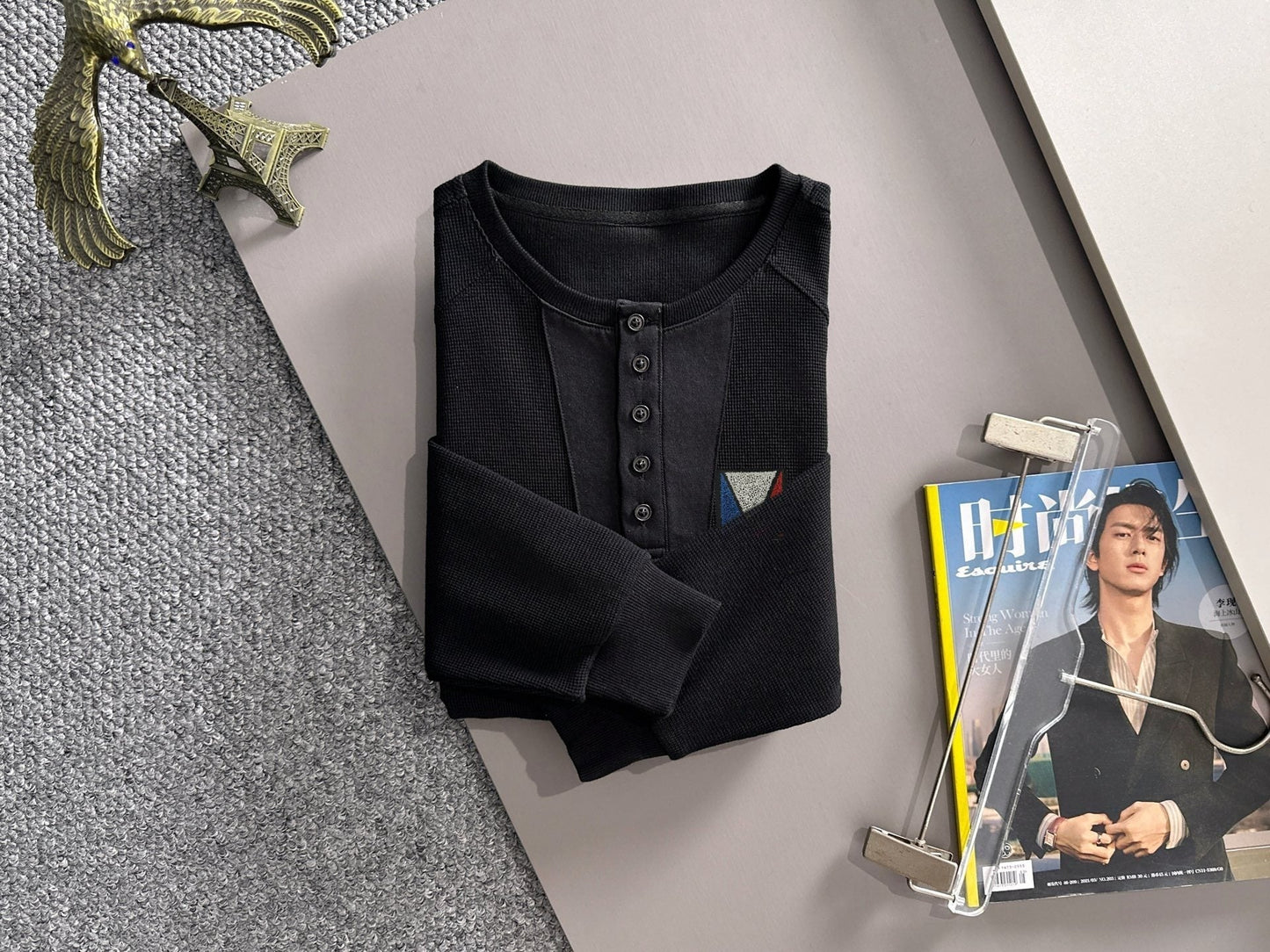 LV 25SS Lapel Sweatshirt Long Sleeve 494433