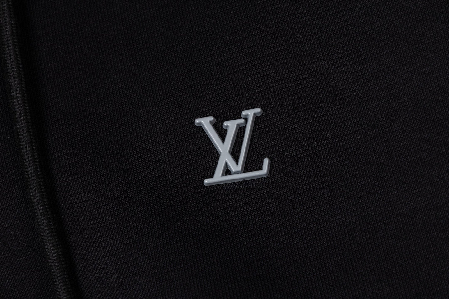 LV Alloy Logo Hooded Zip-Up Jacket 493326