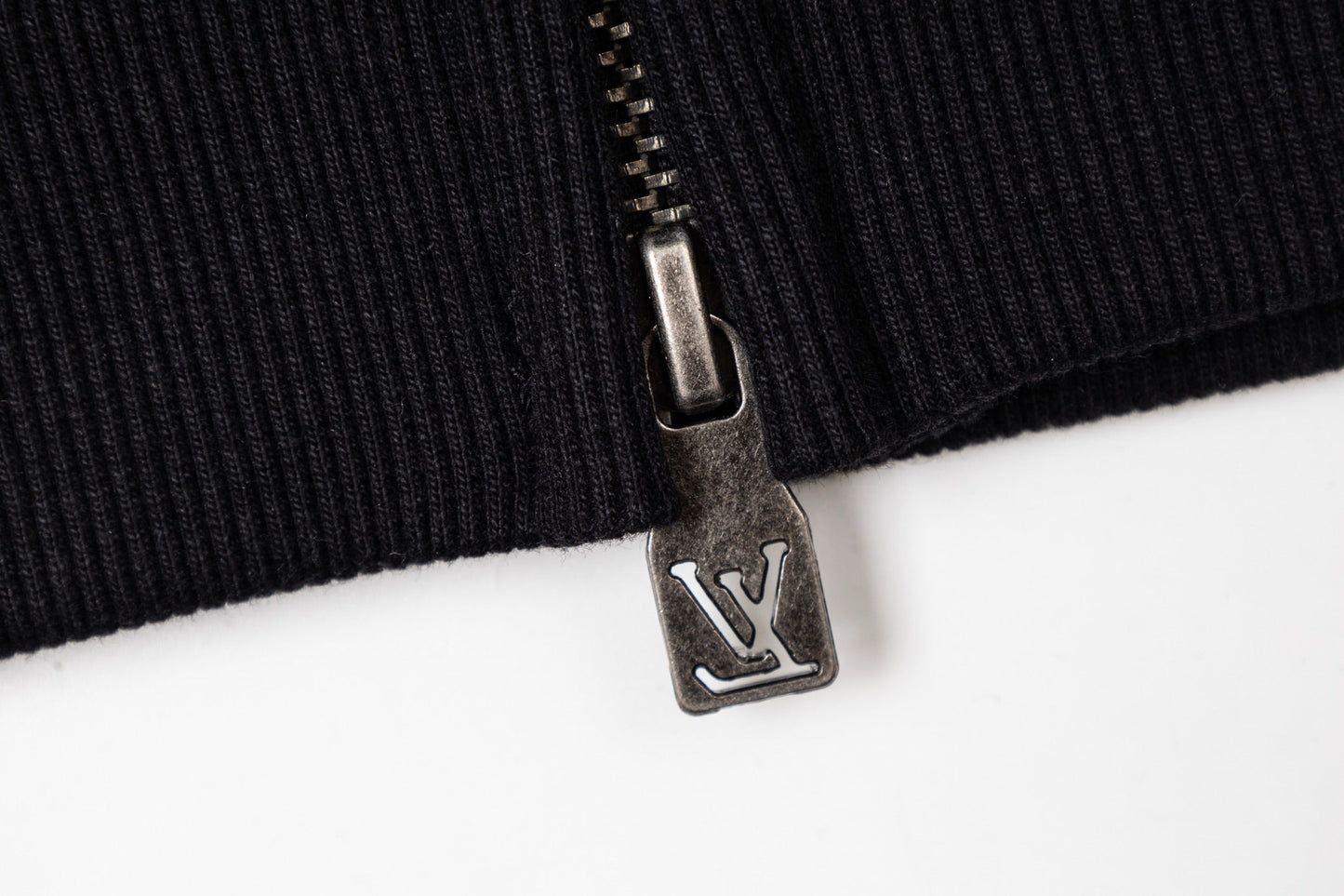 LV Alloy Logo Hooded Zip-Up Jacket 493326