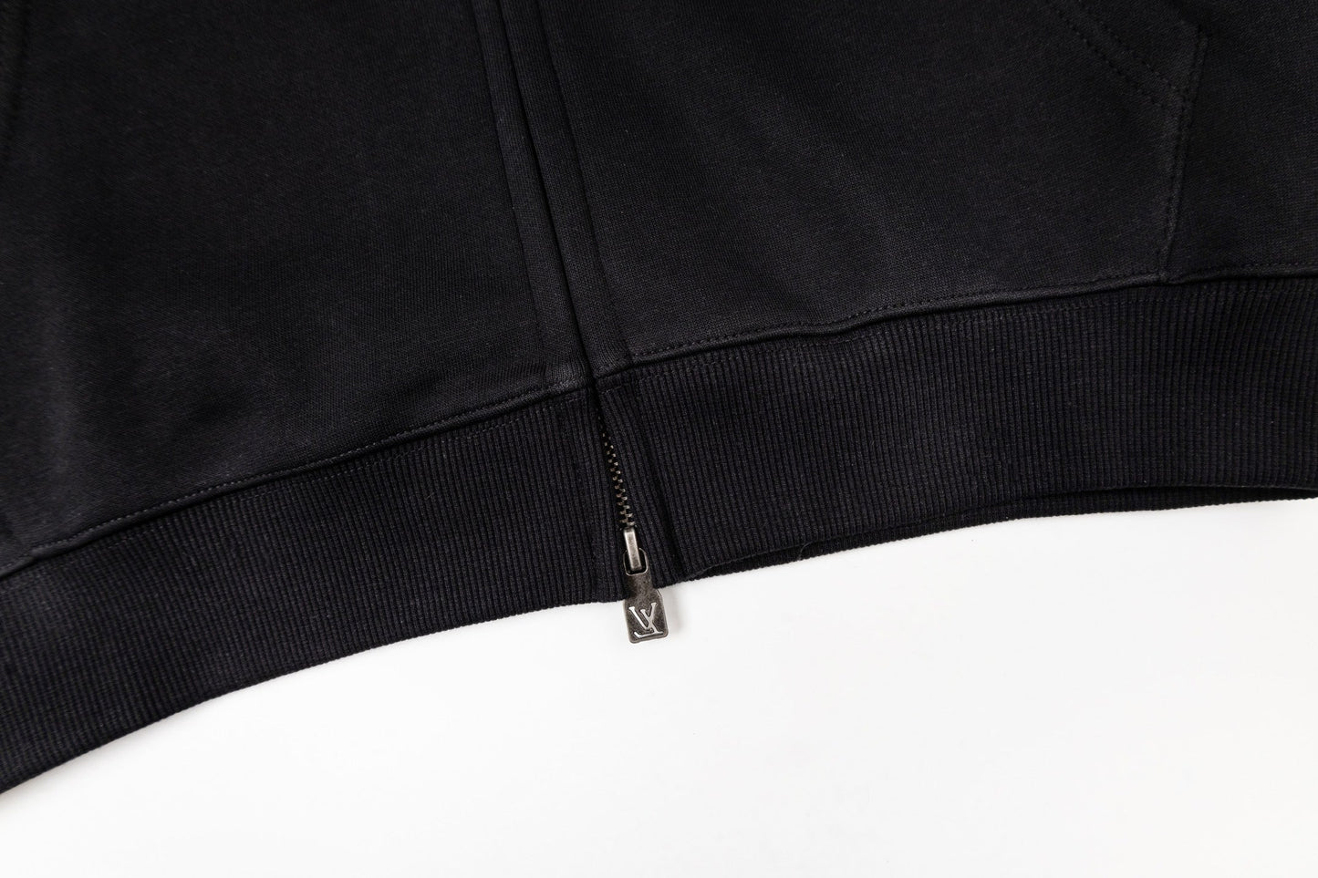 LV Alloy Logo Hooded Zip-Up Jacket 493326