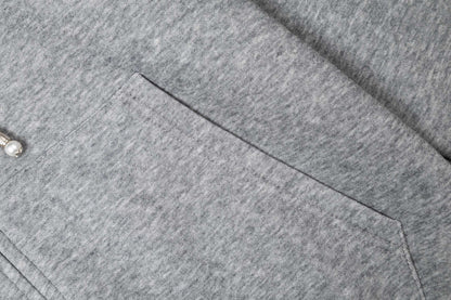 LV Alloy Logo Hooded Zip-Up Jacket 493325