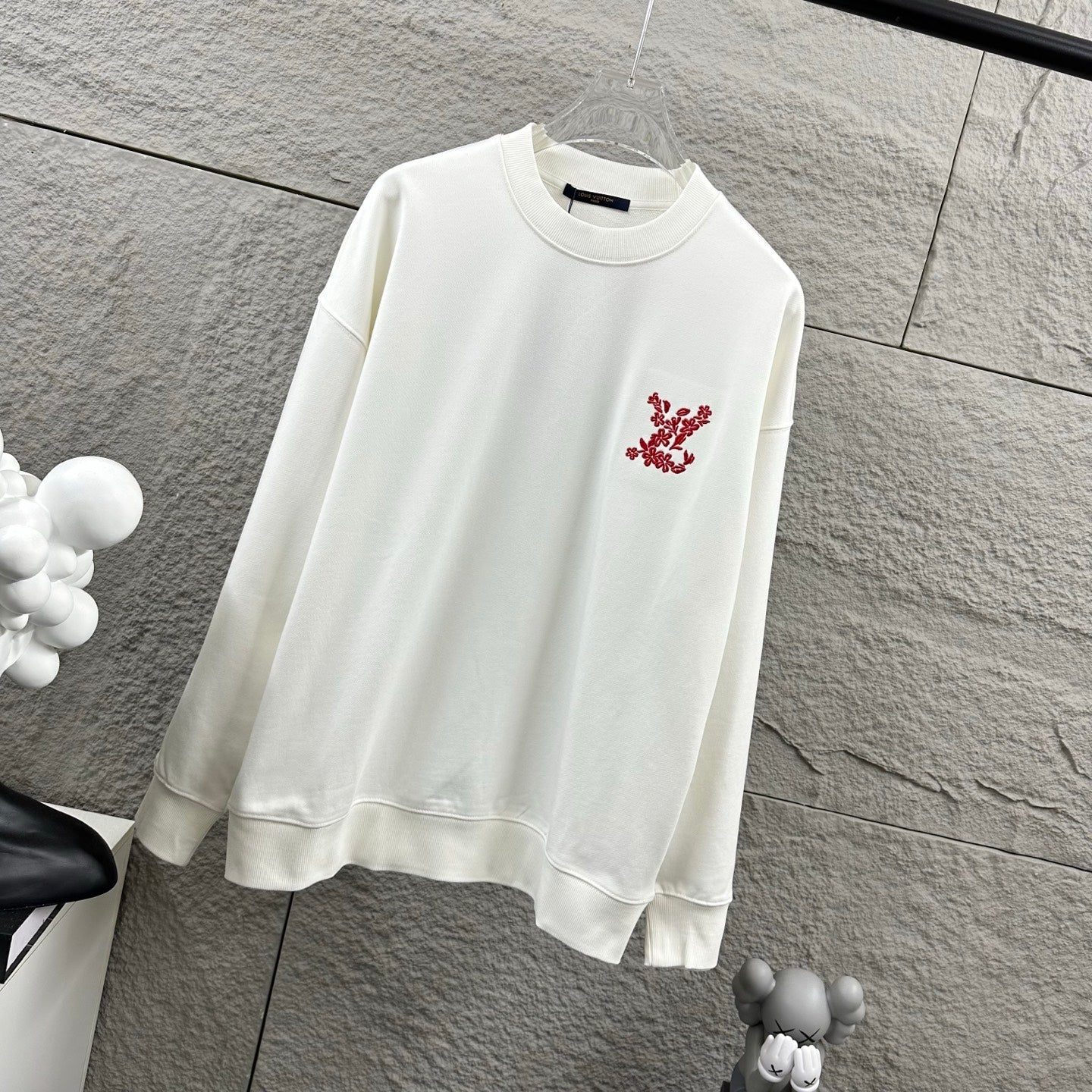 LV Long-Sleeve Crew Neck Sweatshirt 492271