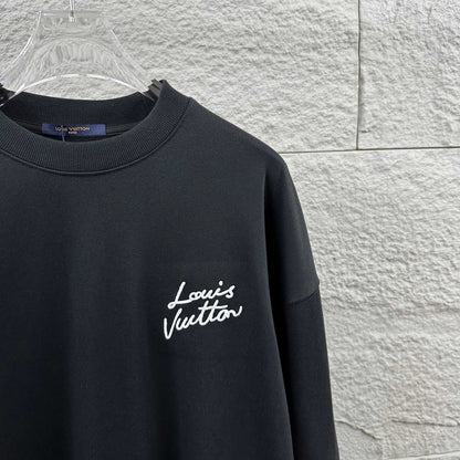LV Long-Sleeve Crew Neck Sweatshirt 492263