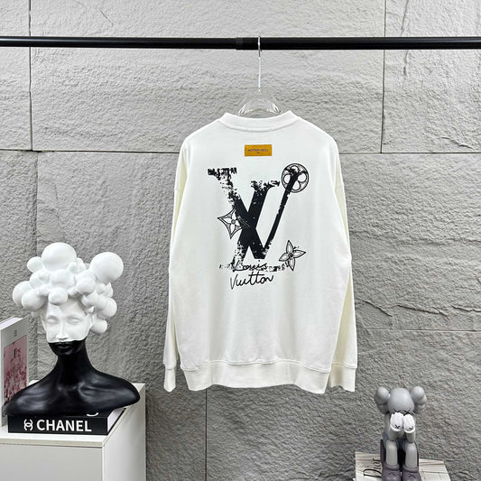LV Long-Sleeve Crew Neck Sweatshirt 492261