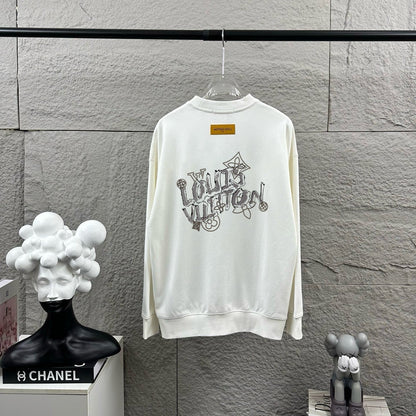 LV Long-Sleeve Crew Neck Sweatshirt 492257