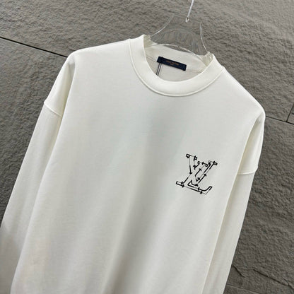 LV Long-Sleeve Crew Neck Sweatshirt 492257