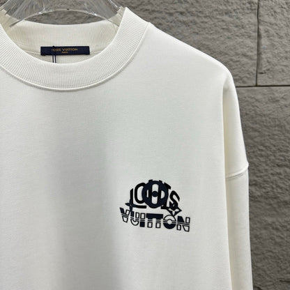 LV Long-Sleeve Crew Neck Sweatshirt 492245