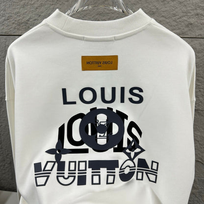 LV Long-Sleeve Crew Neck Sweatshirt 492245