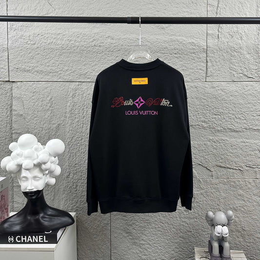 LV Long-Sleeve Crew Neck Sweatshirt 492243