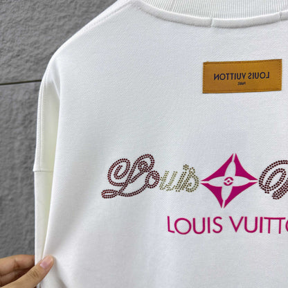 LV Long-Sleeve Crew Neck Sweatshirt 492241