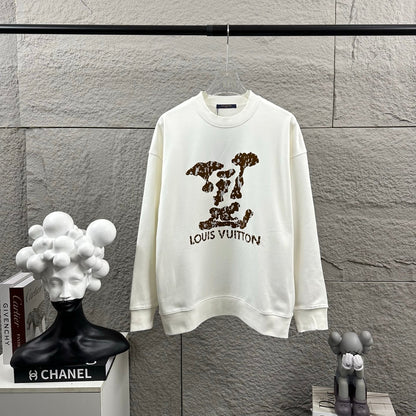 LV Long-Sleeve Crew Neck Sweatshirt 492237