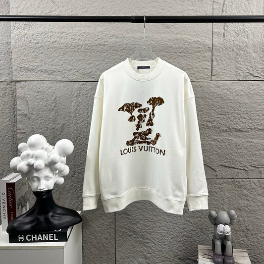 LV Long-Sleeve Crew Neck Sweatshirt 492237