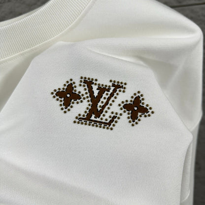 LV Long-Sleeve Crew Neck Sweatshirt 492231
