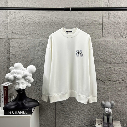 LV Long-Sleeve Crew Neck Sweatshirt 492227
