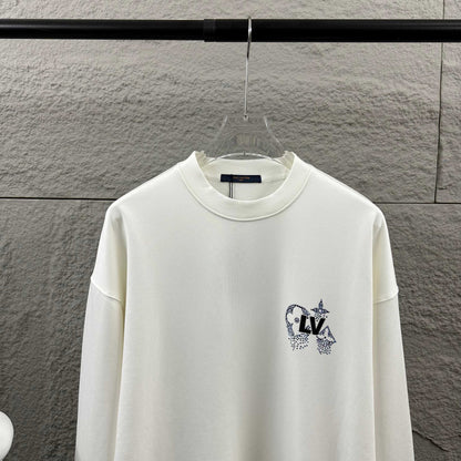 LV Long-Sleeve Crew Neck Sweatshirt 492227