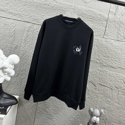 LV Long-Sleeve Crew Neck Sweatshirt 492225