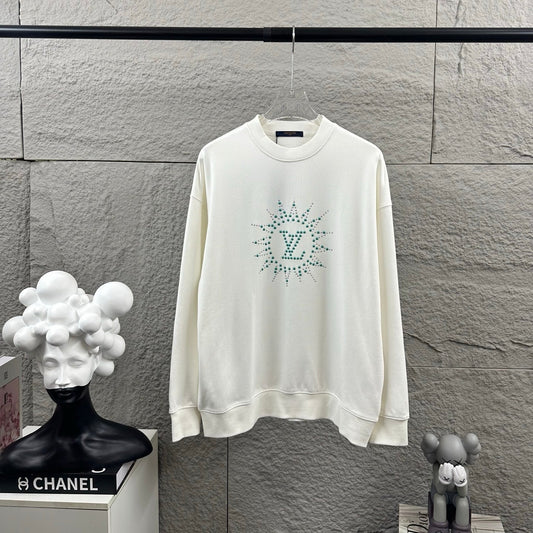 LV Long-Sleeve Crew Neck Sweatshirt 492221