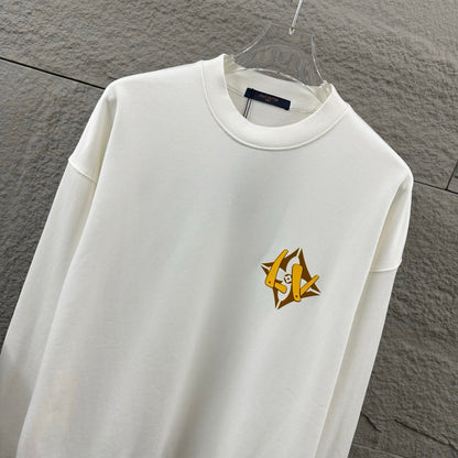 LV Long-Sleeve Crew Neck Sweatshirt 492217