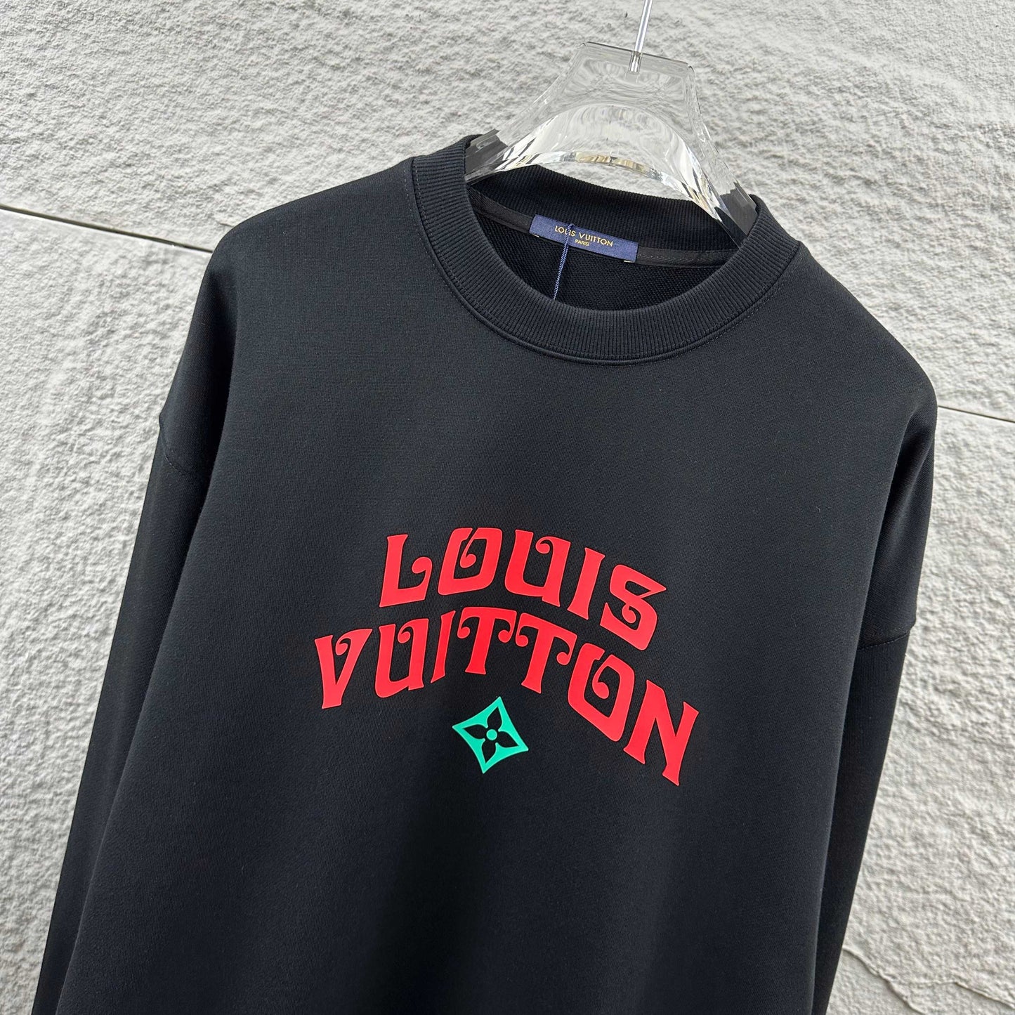 LV Long-Sleeve Crew Neck Sweatshirt 492215