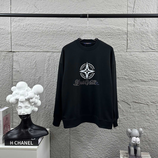 LV Long-Sleeve Crew Neck Sweatshirt 492211