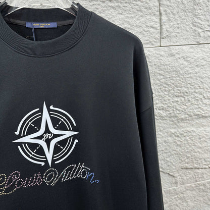 LV Long-Sleeve Crew Neck Sweatshirt 492211