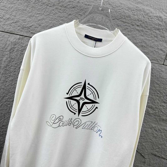 LV Long-Sleeve Crew Neck Sweatshirt 492209