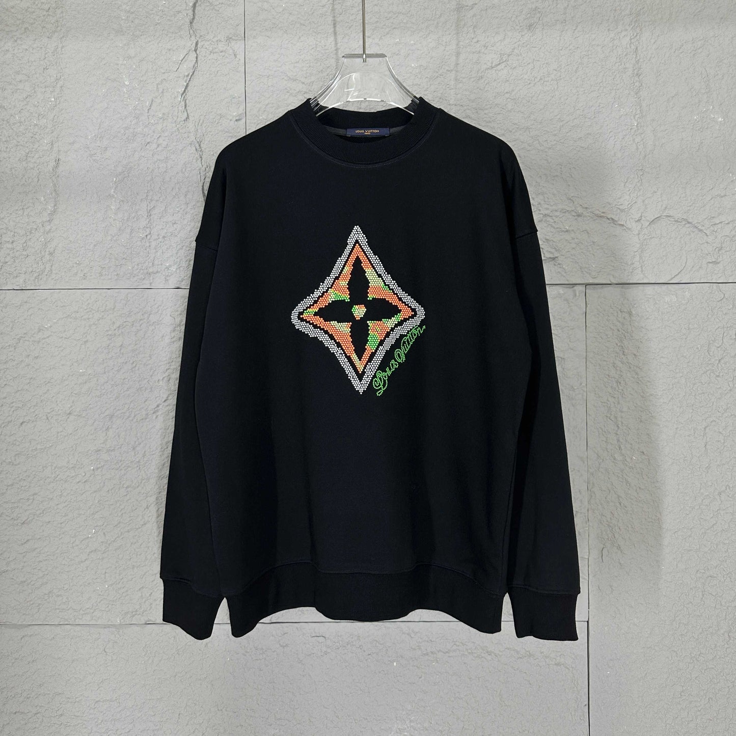 LV Long-Sleeve Crew Neck Sweatshirt 492199