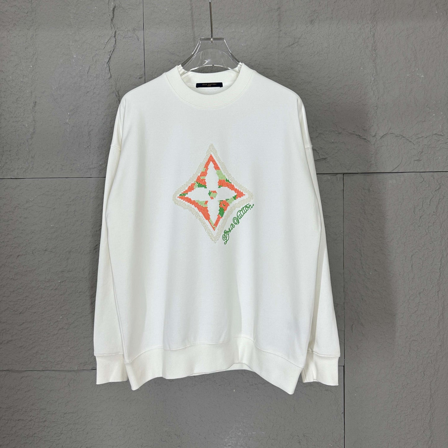LV Long-Sleeve Crew Neck Sweatshirt 492197