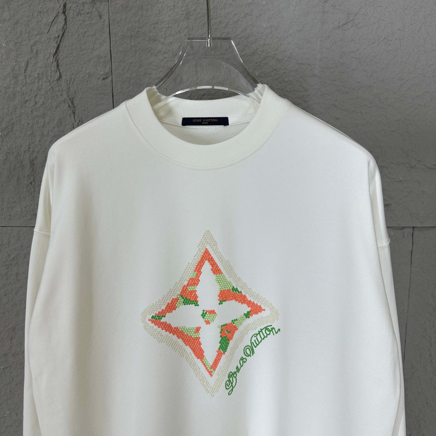 LV Long-Sleeve Crew Neck Sweatshirt 492197