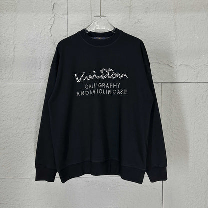 LV Long-Sleeve Crew Neck Sweatshirt 492193