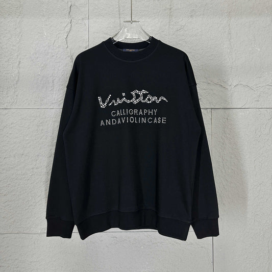 LV Long-Sleeve Crew Neck Sweatshirt 492193