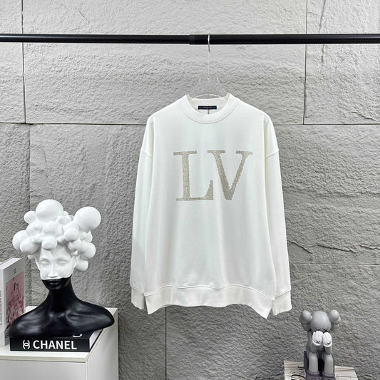 LV Long-Sleeve Crew Neck Sweatshirt 492179