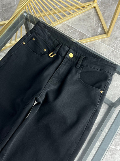 LV Fleece-lined and Thickened Jeans 492709
