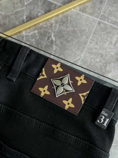 LV Fleece-lined and Thickened Jeans 492708