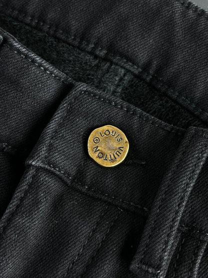 LV Fleece-lined and Thickened Jeans 492701