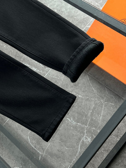 LV Fleece-lined and Thickened Jeans 492700