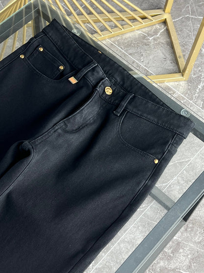 LV Fleece-lined and Thickened Jeans 492691