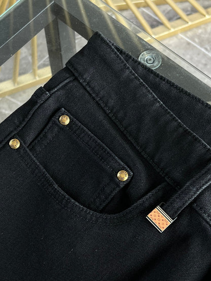 LV Fleece-lined and Thickened Jeans 492691