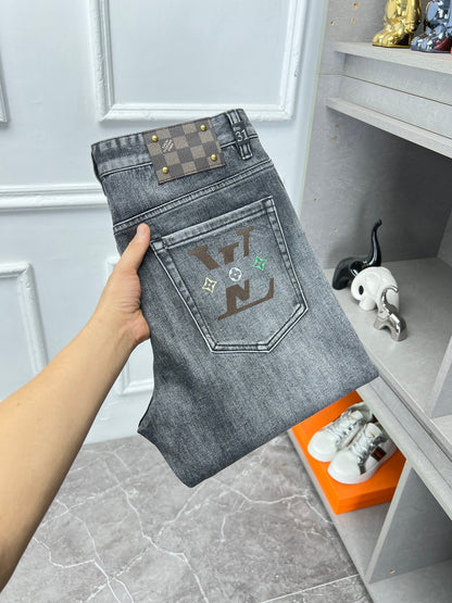 LV Gray Jeans 492678