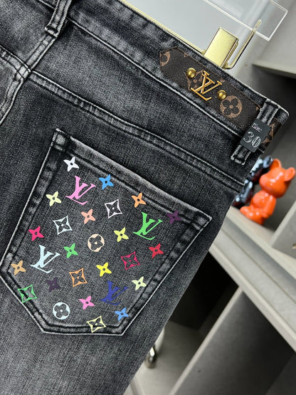 LV Gray Jeans 492659
