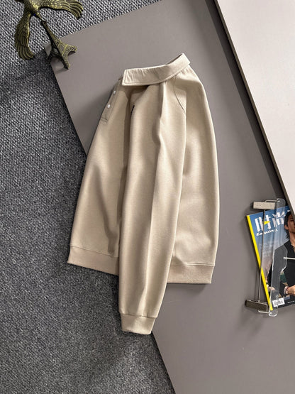 LV 25SS Lapel Sweatshirt Long Sleeve 494425