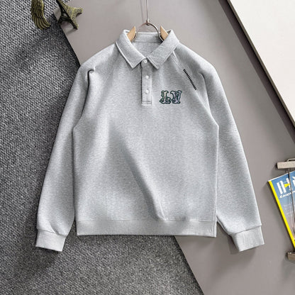 LV 25SS Lapel Sweatshirt Long Sleeve 494424